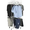 BDD-CL943 retail store metal garment hanging rack, mobile grid tower for workwear and work clothes