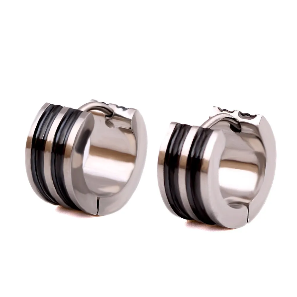 Classic Stud Earrings 316l Stainless Steel Small Circle Hoop Earrings ...