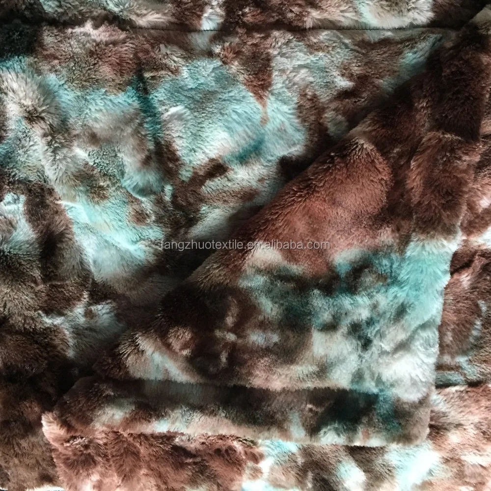 Polyester Microfiber Mink Blanket Faux Fur Throw Reversible Blanket