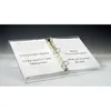 3 Ring Binder Acrylic Display, A4 Acrylic Catalog Pages Riser, Slanted Perspex File Holder