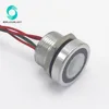WS160R1FN1NOMG IP68 16mm Natural anodized Flat operator 200mA 24VAC/DC Normally open Momentary 12v Green led piezo switch