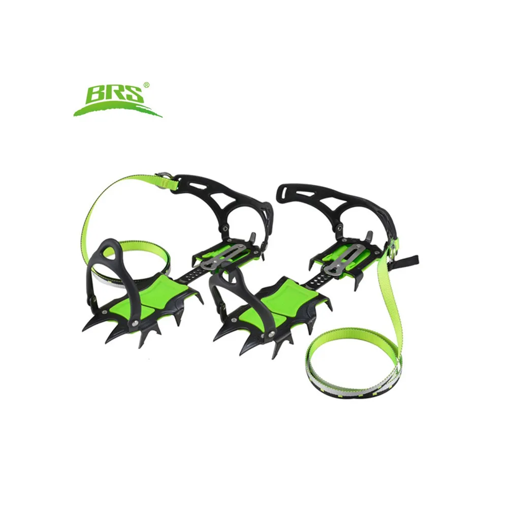 

Fourteen teeth short teeth mountaineering crampons ice axe ice grippers crampons, Green