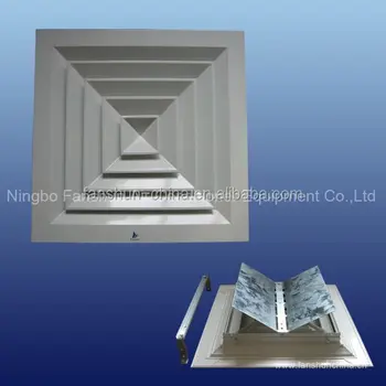 Square Air Diffuser With Damper For Hvac System Cd Sa Vcd Ceiling Diffuser For Air Ventilation Buy Aluminum Air Diffuser With Damper Ceiling