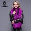 Big lapel Womens And Jackets Short Model Classic Coat Fur Trimmed Down Coats
