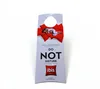 Cheap Custom Design Printing Name Logo Clothing Garment Hang Tag with Eyelet