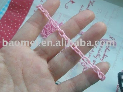 
small pink plastic chain 