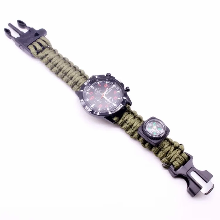 

Free sample high quality paracord watch for outdoor survival, Multi-colors