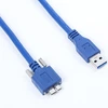 High Performance USB3.0 Micro B with screws to USB3.0 Type A Cable For Industrial Cameras