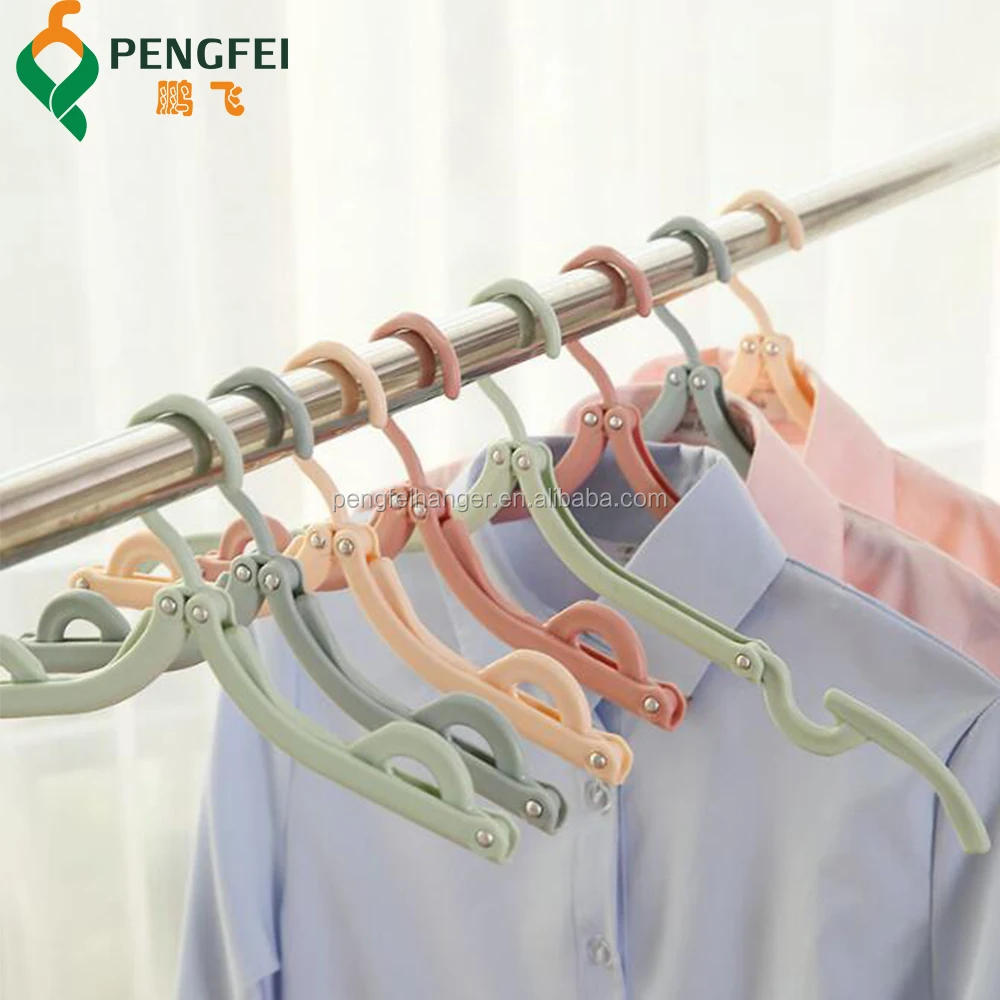 Wholesale Cheap Foldable Hanger Expandable Plastic Clothes Hanger For ...