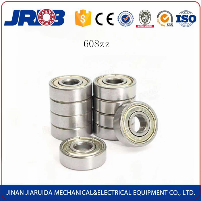 Low Noise Deep Groove Ball Bearing 608zz With Inner Spacer For