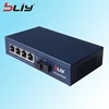Fast Ethernet full-duplex 4 rj45 port usb hub poe switch with 1 TX/RX SC Port