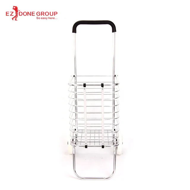
Aluminum alloy foldable vegetable shopping trolley supermarket cart for seniors 