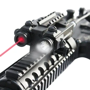 Tactical LASERSPEED rifle mounted gun red laser sight and flashlight combo