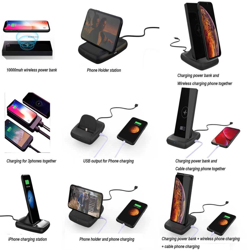 Best seller 10000mah dual usb multifunction power bank docking station - ANKUX.COM