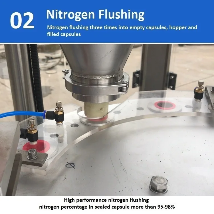 Rotary automatic coffee packing machine with empty capsules