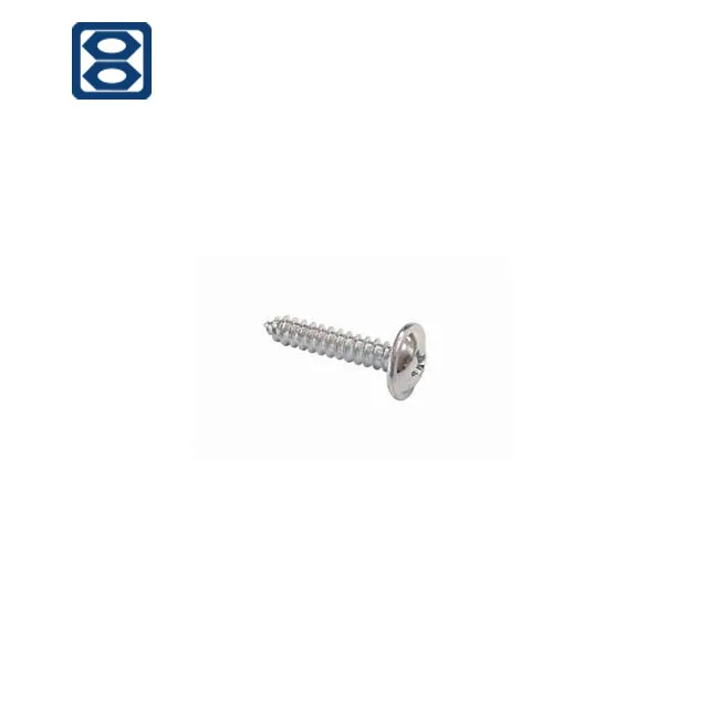 
Zinc DIN968 Inch Cross recessed round head self tapping screws 