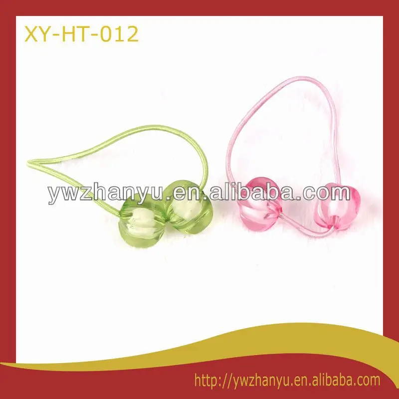 Fashion Black Thin Elastic Hair Tie With Balls Buy Hair Tie With