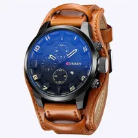 

Curren 8225 Luxury Brand Mens Watch Leather Strap Quartz Watch Military Sport Waterproof Wristwatches relojes hombre