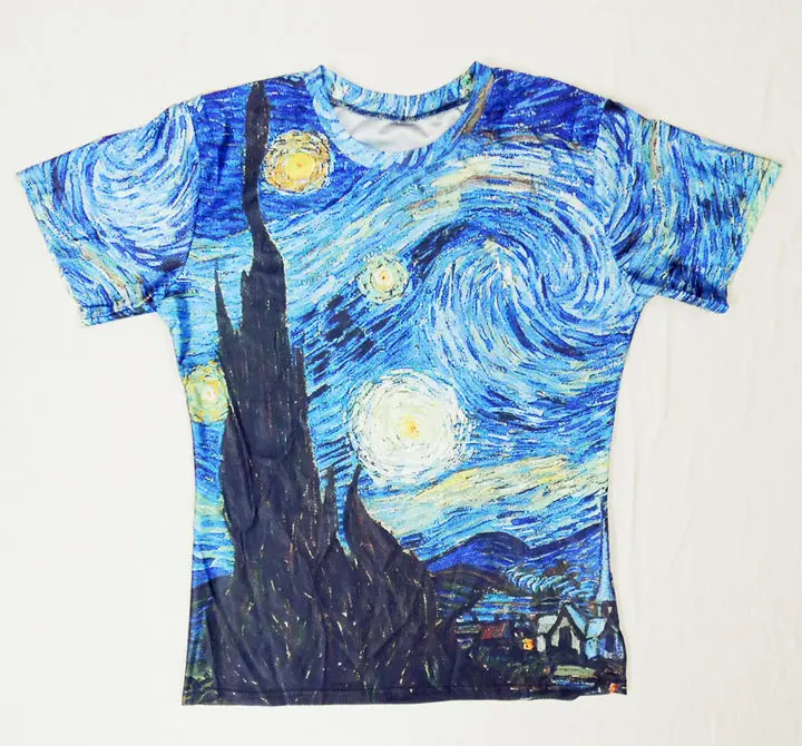 Unisex mujer hombre 3D camisetas Vincent Willem van Gogh
