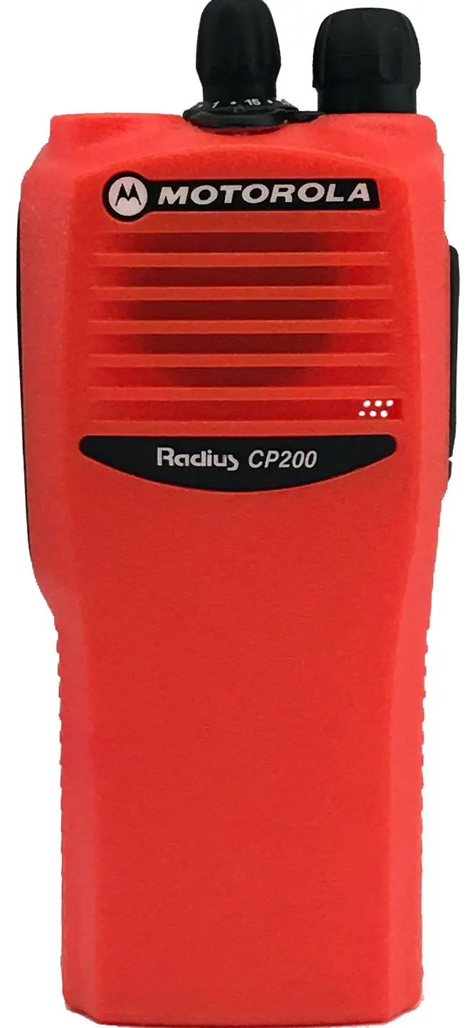 Blue Front Housing for Motorola CP200d 16 Channel Two Way Radio Walkie Talkie Case Replacement Refurbish Refurb Kit with Buttons Channel PTT Button Stickers