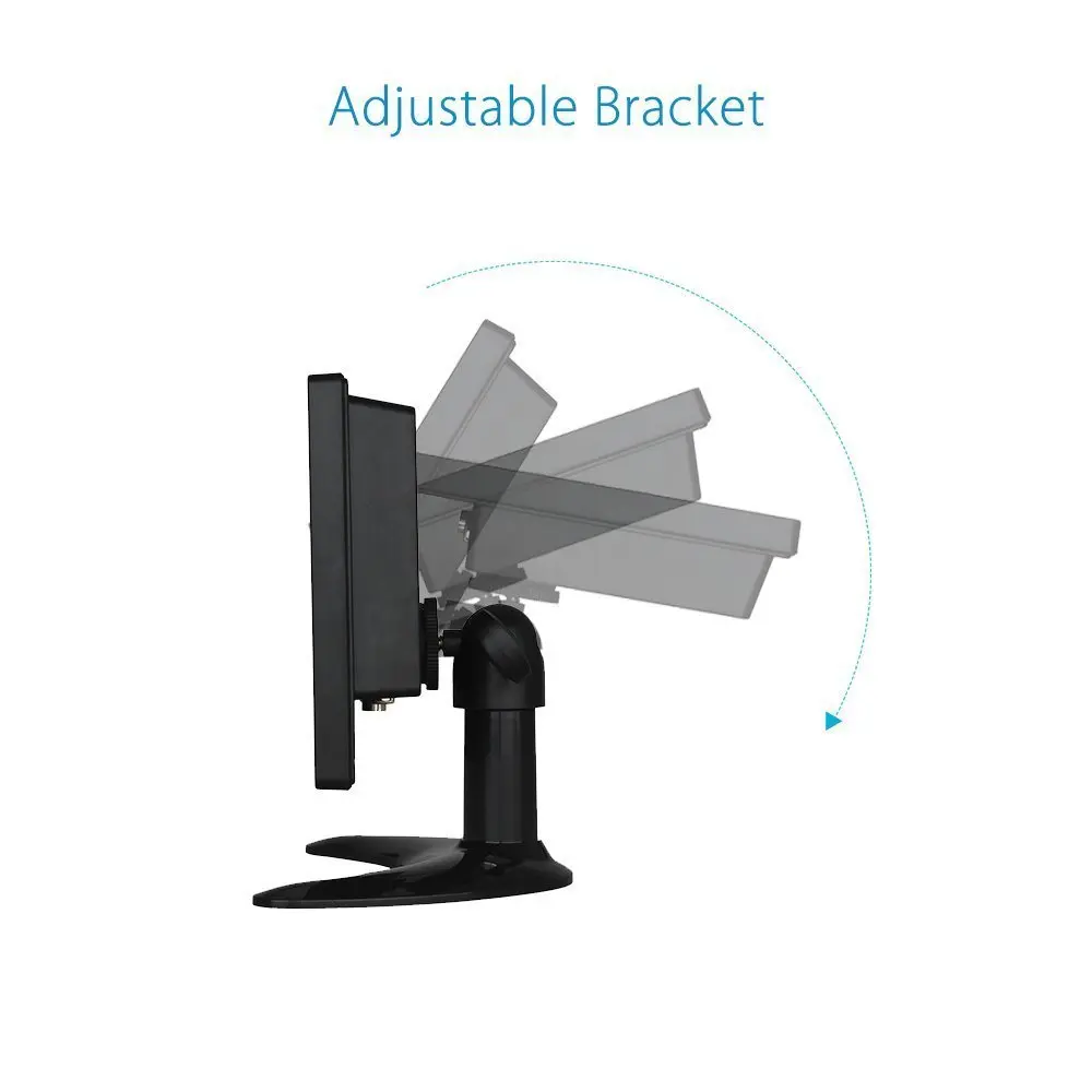 7 Inch 1024*600 Widescreen CCTV Security Monitor with VGA HD MI BNC AV Connection VESA Holes