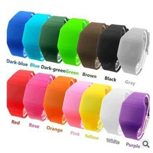 fashion silicone fancy bracelet watch promotional cheap touch screen led watch digital wristwatch