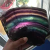 Natural rainbow fluorite slabs crystal quartz fluorite titles for decoration
