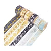 Metallic Rice Paper Colored Sticker Custom Printed Washi Masking Tape