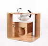 Wooden Cat Furniture Scratch House Tower Cat Toy Bed