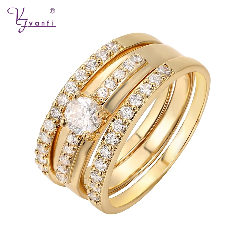 

wholesale latest fashion 18 carat gold plated diamond rings
