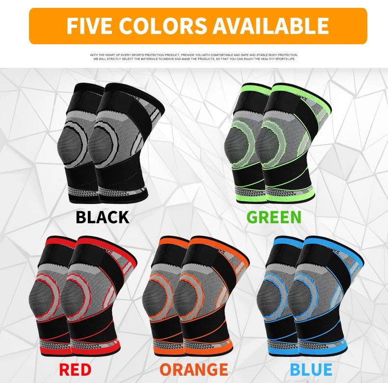 
Adjustable Gym powerlifting pro soft wrap weight lifting sports direct knee brace Protective Compression support sleeves 