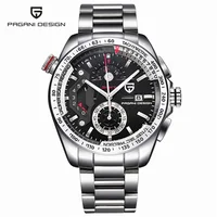

Pagani Design CX-2492C Men Hot Sell Luxury Brand Leather Strap Full Chronograph Analog Quartz Sport watches