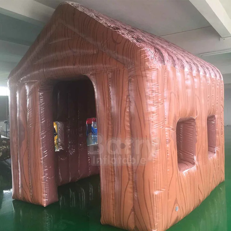 Factory Price Small Inflatable House Tent Inflatable Log Cabin