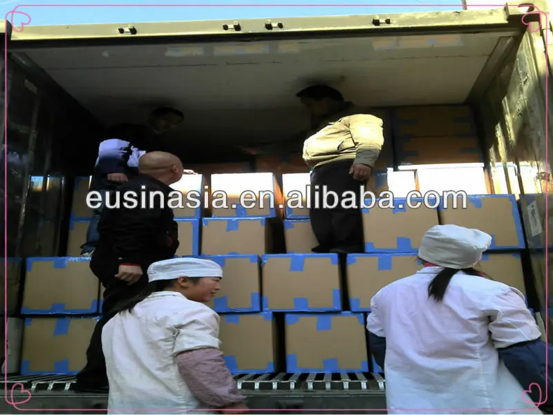 the goods are packed into container