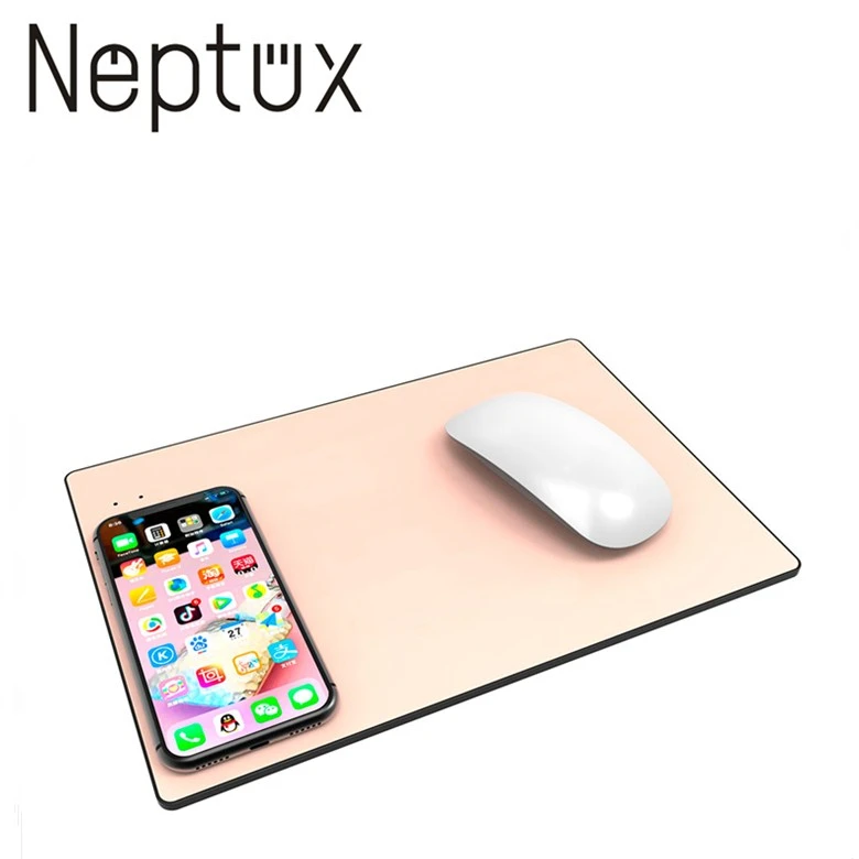 

New 2019 GuangDong Manufacturer Wireless Charging Pad Wireless Charger Mouse Pad for QI, Silver /gold/rose gold