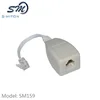rj11 female connector connect 6p2c telephone splitter 1 to 1 modem with adsl cable