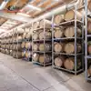 Rectangle wine barrels storage safe rack