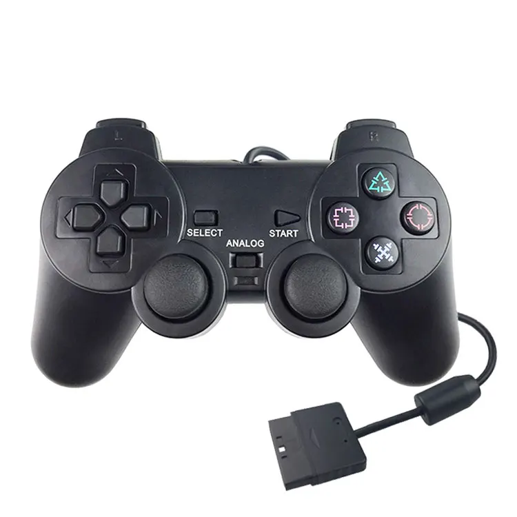 

Vibration dual analog gamepad for PS2 wired controller, Black