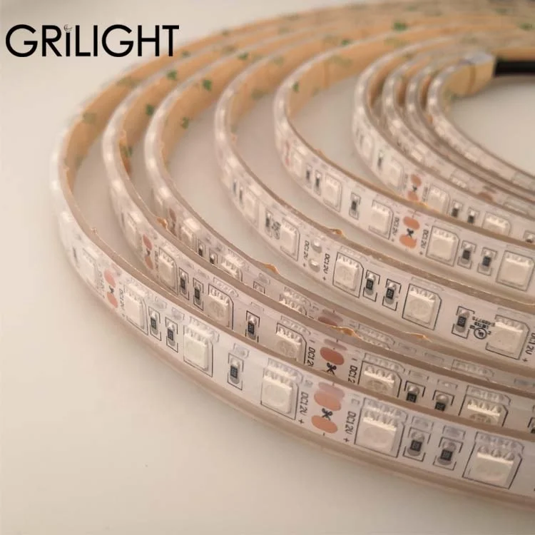 High quality 12 volt waterproof outdoor ip68 flexible led strip boat lights 12v 5050 rgb