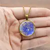 Pattern Customization European And American Creative Gifts Starry Glass Patch Pendant Necklace