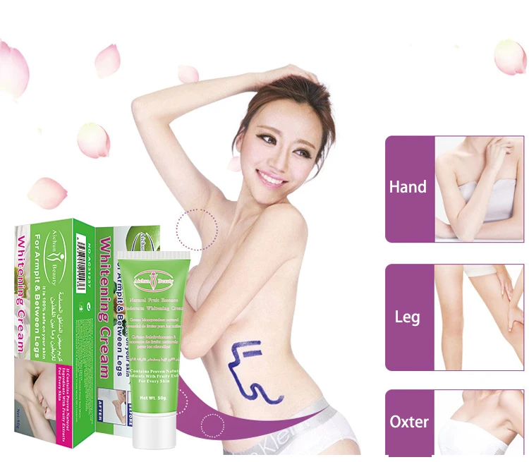 Creme de Beleza de Clareamento Creme de Massagem de Pernas do Joelho Cuidados com a Pele do Corpo Axila Clareador Creme 12 Pcs 5 Bronzeamento corporal
