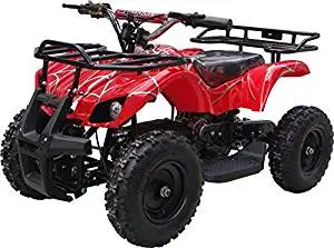 350 Watt Sonora Electric Ride on Mini Quad Utility ATV for Kids, Red