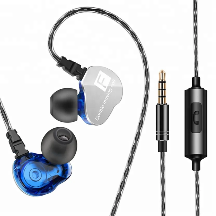 

Newest Coming QKZ CK9 Sport Earhook Hifi Stereo Wired Earphone, Purple;black transparent;blue