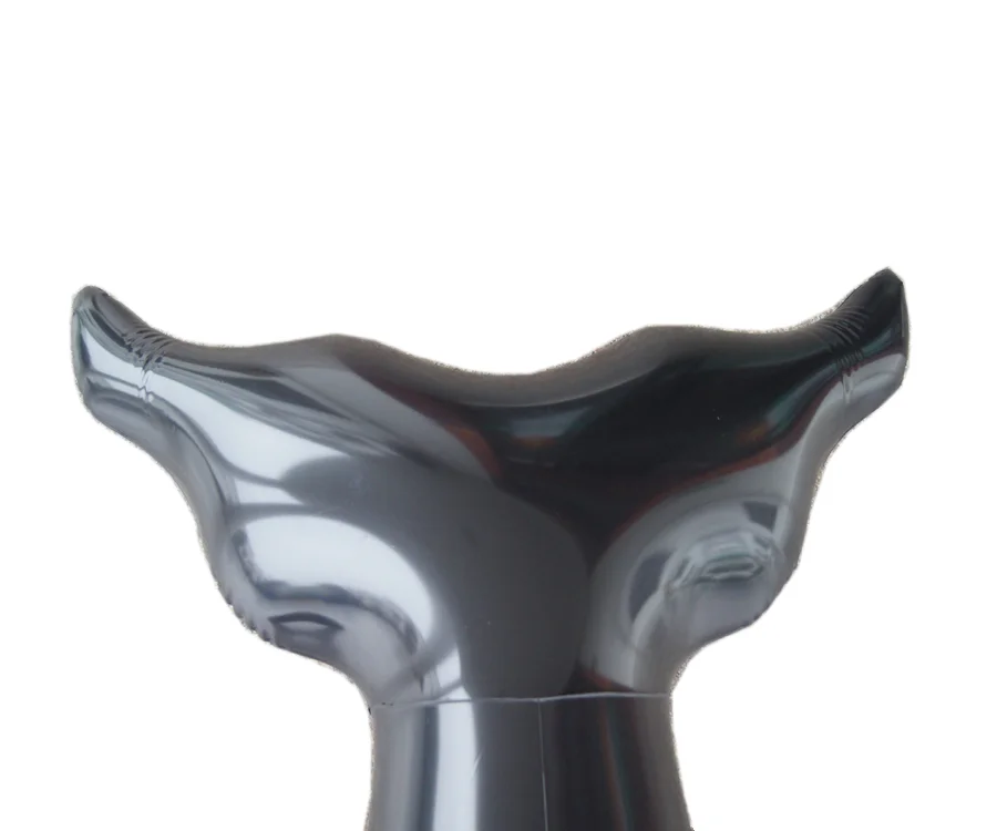 巨型充气黑鲸,充气游泳池玩具,真人大小的充气浮鲸