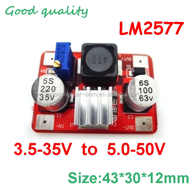3.3V-5V-6V-12V Boost Supply Module DC-DC LM2577 Power Regulator Chip Power 