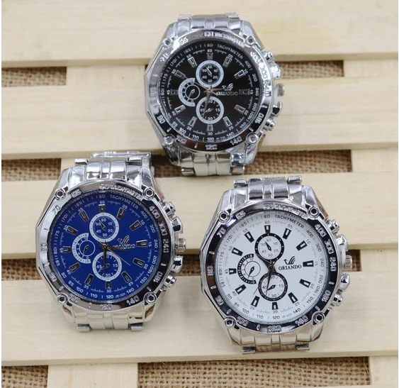 

Free Shipping Hot Sale Men Stainless Steel Quartz Analog Hand Sport Wrist Watches Wholesale MW01