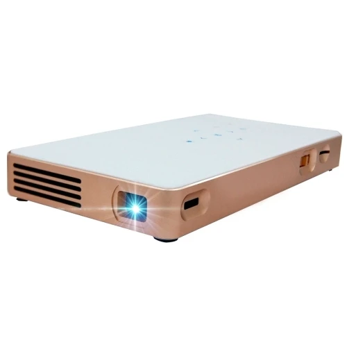 

P8 50LM Mini WiFi Smart 854*480 (WVGA) DLP 0.3 inch EM DMD Portable LED Projector with Remote Control & Holder, (White, N/a