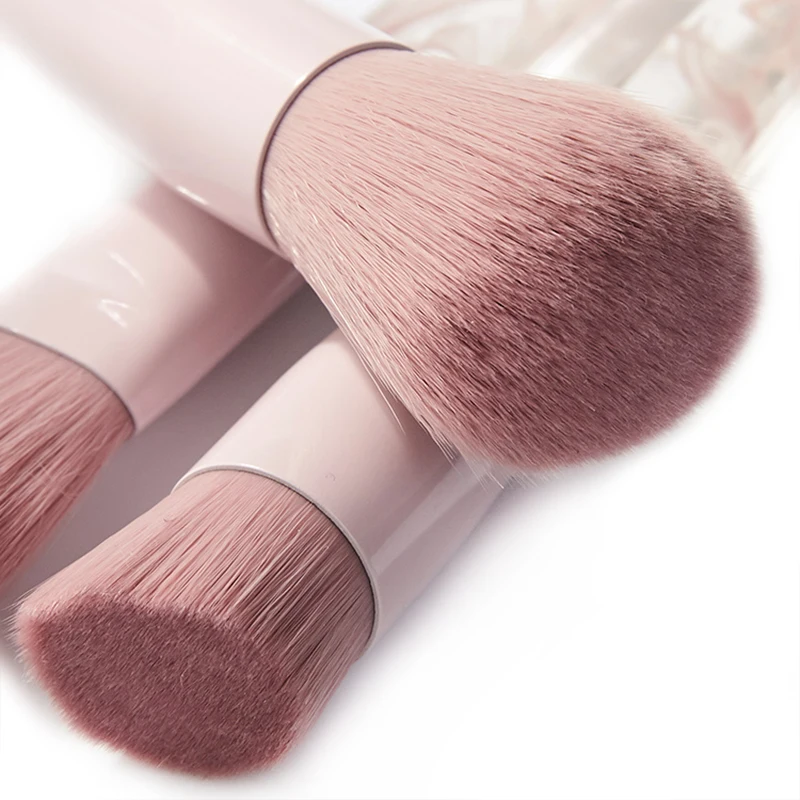 Smoky Acrylic Handle Makeup Brush Set