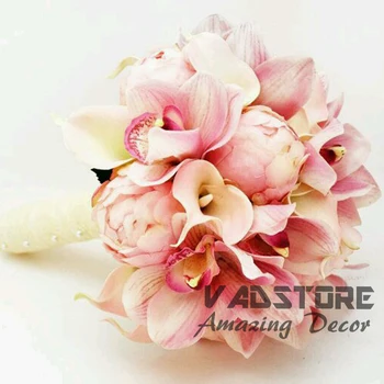 Customerzied Artificielle Orchidée Mariage Bouquet Dorchidée Artificielle Bouquet De Mariée De Mariage Rustique Décor Bouquet Buy Bouquet De