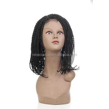African American Lace Braid Bob Senegalese Style Cheap Braided Synthetic Lace Front Wigs For Black Women With Baby Hair View Lace Braid Bob Senegalese Rebecca Product Details From Henan Rebecca Hair Products